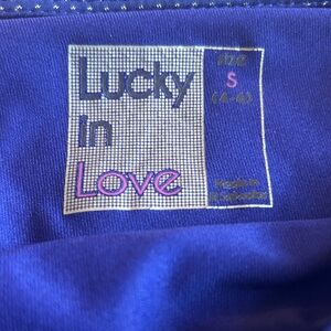 Lucky in Love Vibrant Blue tennis/pickleball skort